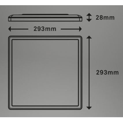 Briloner 7081-015 - LED loftlampe dæmpbar SLIM LED/18W/230V 2700-6500K + fjernbetjening