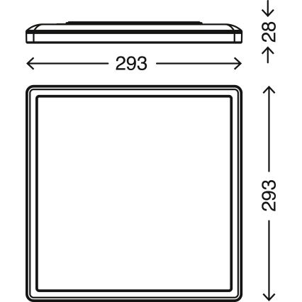 Briloner 7081-016 - LED loftlampe dæmpbar SLIM LED/18W/230V 2700-6500K + fjernbetjening