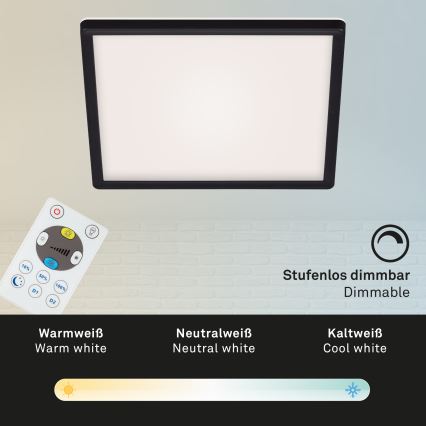 Briloner 7082-015 - LED loftlampe dæmpbar SLIM LED/22W/230V 2700-6500K + fjernbetjening