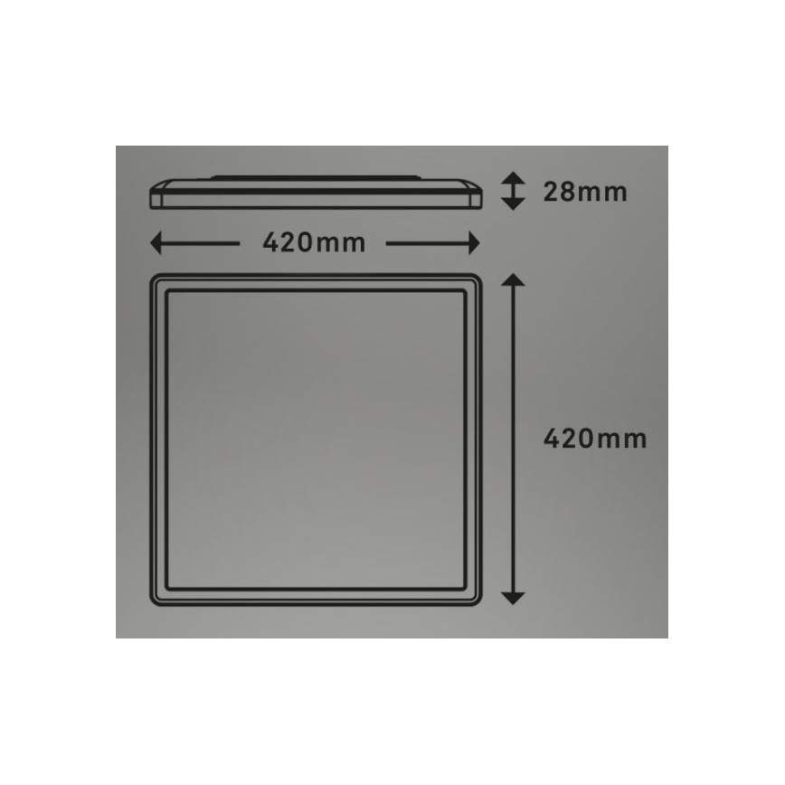 Briloner 7082-016 - LED dæmpbar loftlampe SLIM LED/22W/230V 2700-6500K + fjernbetjening