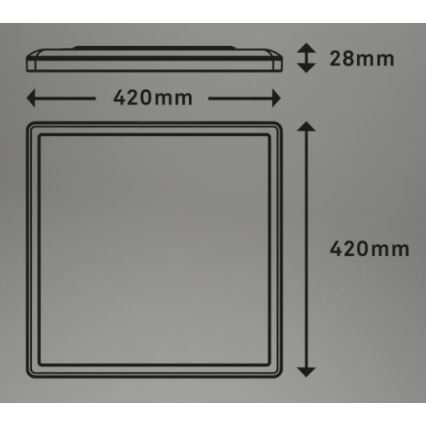 Briloner 7082-016 - LED loftlampe dæmpbar SLIM LED/22W/230V 2700-6500K + fjernbetjening