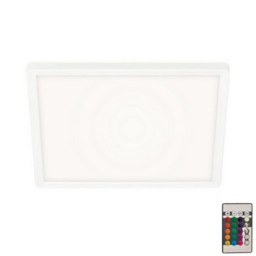 Briloner 7090-416 - LED RGBW Dæmpbar loftlampe SLIM LED/15W/230V + fjernbetjening