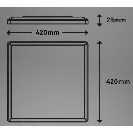 Briloner 7091-416 - LED loftlampe m. RGBW-farver dæmpbar SLIM LED/22W/230V + fjernbetjening