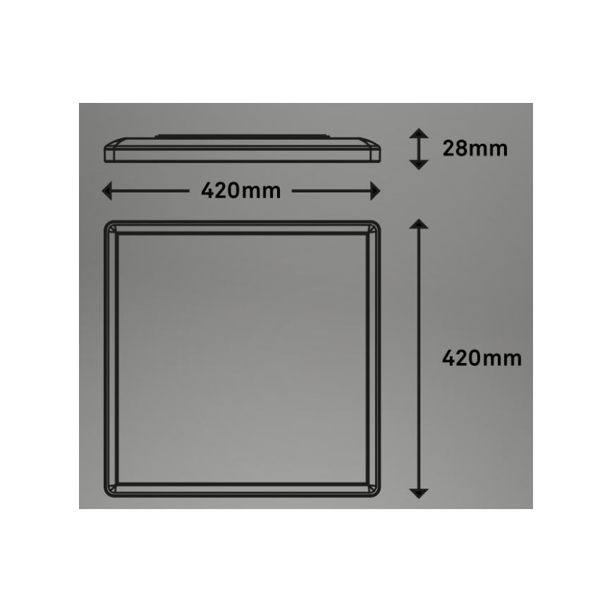 Briloner 7091-416 - LED loftlampe m. RGBW-farver dæmpbar SLIM LED/22W/230V + fjernbetjening