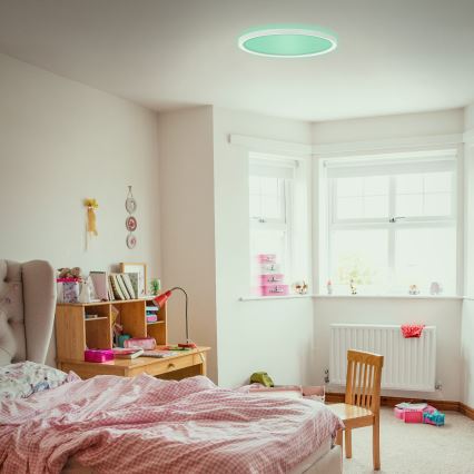 Briloner 7092-416 - Loftlampe m. RGBW-farver dæmpbar SLIM LED/15W/230V + fjernbetjening