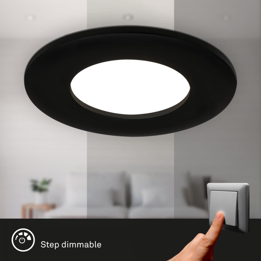 Briloner 7103-435 - SÆT 3x LED indbygningslampe til badeværelse dæmpbar LED/5W/230V IP44