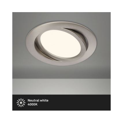 Briloner 7116-412 - LED indbygningslampe til badeværelse FLAT IN LED/9W/230V IP23