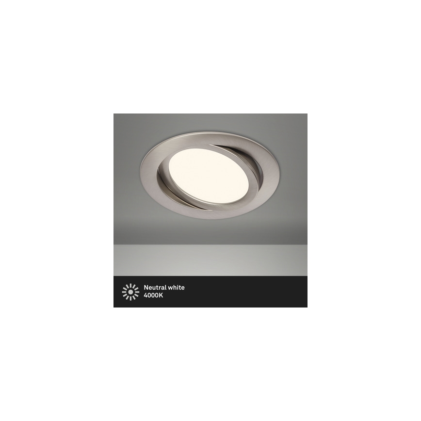 Briloner 7116-412 - LED indbygningslampe til badeværelse FLAT IN LED/9W/230V IP23