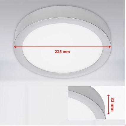 Briloner 7117-414 - LED loftlampe FIRE LED/16,5W/230V 4000K