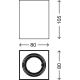 Briloner 7120-014 - LED spotlampe TUBE 1xGU10/5W/230V kantet