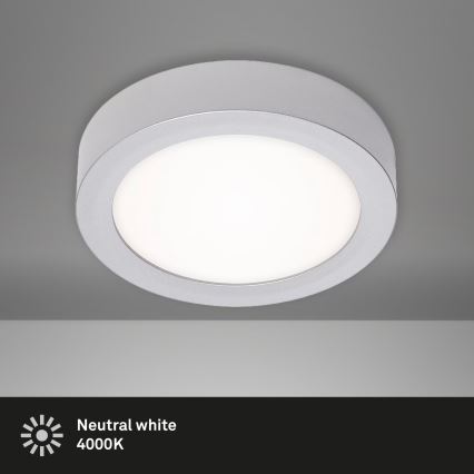 Briloner 7122-014 - LED-loftlampe FIRE LED/11W/230V 3000K Ø 17 cm sølv