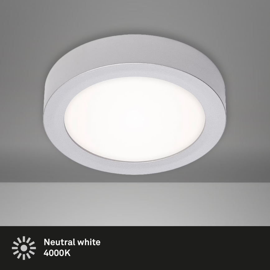 Briloner 7122-014 - LED-loftlampe FIRE LED/11W/230V 3000K Ø 17 cm sølv