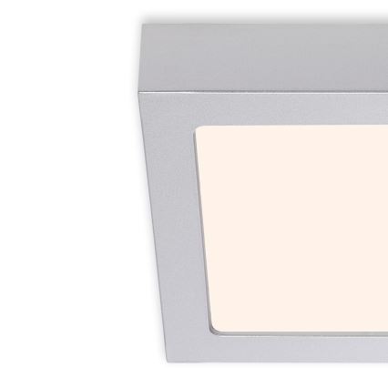 Briloner 7123-014 - LED-loftlampe FIRE LED/12W/230V 3000K 17x17cm sølv