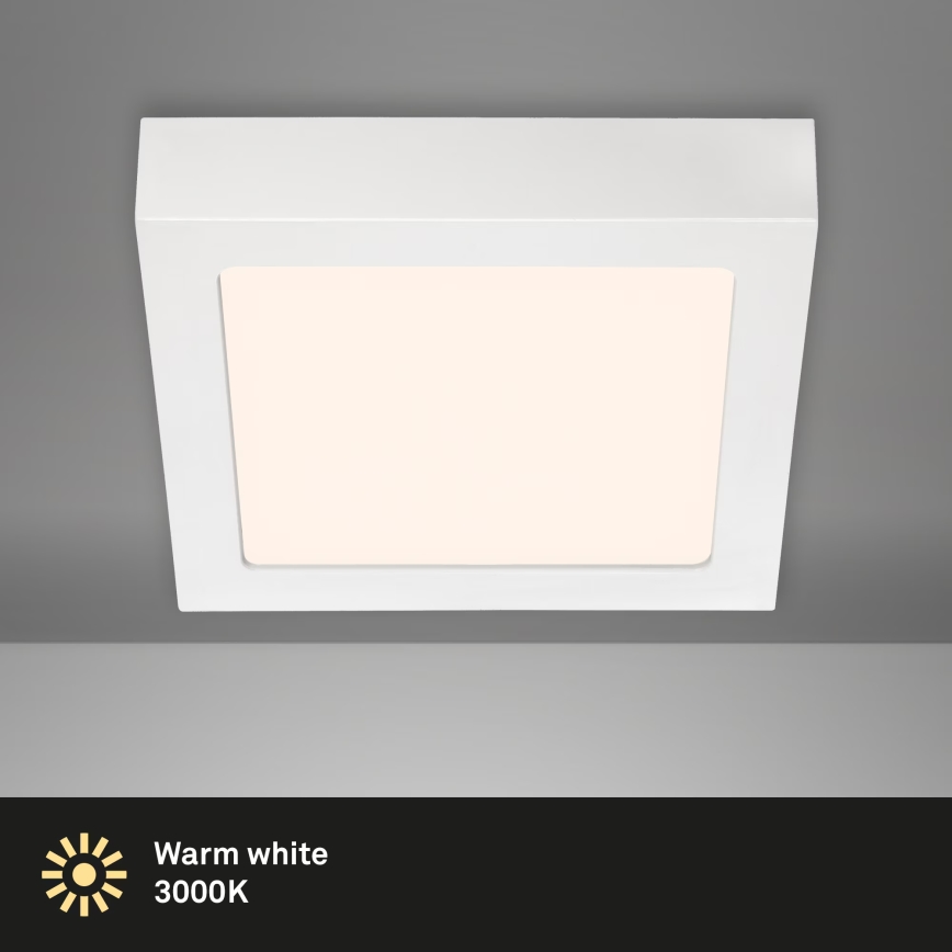 Briloner 7123-016 - LED-loftlampe FIRE LED/12W/230V 3000K 17x17 cm hvid