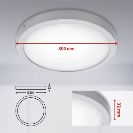 Briloner 7141-414 - LED loftlampe FIRE LED/21W/230V 4000K