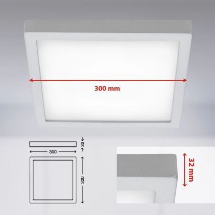 Briloner 7142-414 - LED loftlampe FIRE LED/21W/230V 4000K