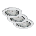 Briloner 7148-039 - 3x LED badeværelseslampe dæmpbar GU10/5,5W/230V IP23