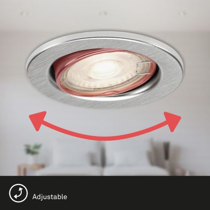 Briloner 7148-039 - 3x LED badeværelseslampe dæmpbar GU10/5,5W/230V IP23