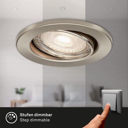 Briloner 7149-032 - 3x LED badeværelseslampe dæmpbar 1xGU10/5W/230V IP23