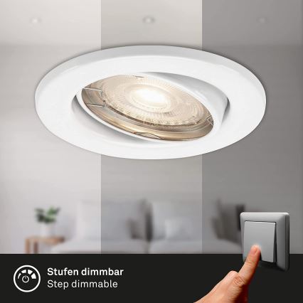 Briloner 7149-036 - 3x LED badeværelseslampe dæmpbar 1xGU10/5W/230V IP23