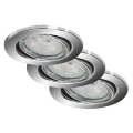 Briloner 7149-038 - 3x LED badeværelseslampe dæmpbar 1xGU10/5W/230V IP23