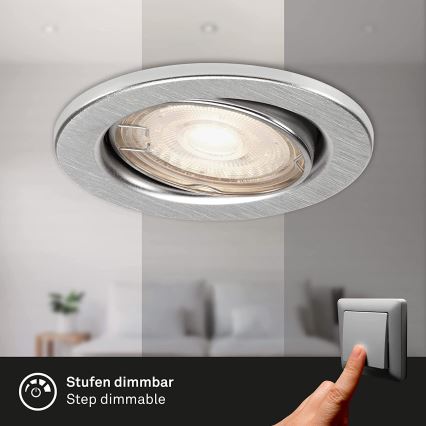 Briloner 7149-039 - 3x LED badeværelseslampe dæmpbar 1xGU10/5W/230V IP23