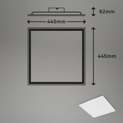 Briloner 7152-016 - LED panel m. RGB-farver dæmpbart COLOUR LED/24W/230V 3000-6500K + fjernbetjening