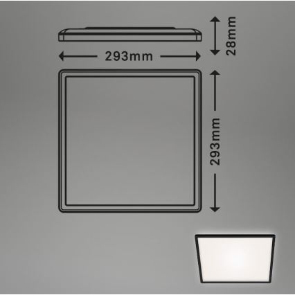 Briloner 7156-415 - LED loftlampe SLIM LED/18W/230V