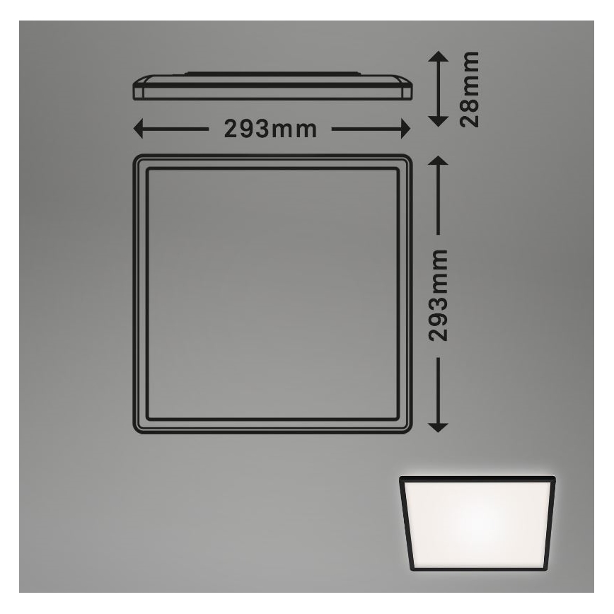 Briloner 7156-415 - LED loftlampe SLIM LED/18W/230V