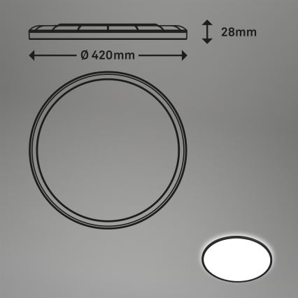 Briloner 7157-415 - LED loftlampe SLIM LED/22W/230V diameter 42 cm