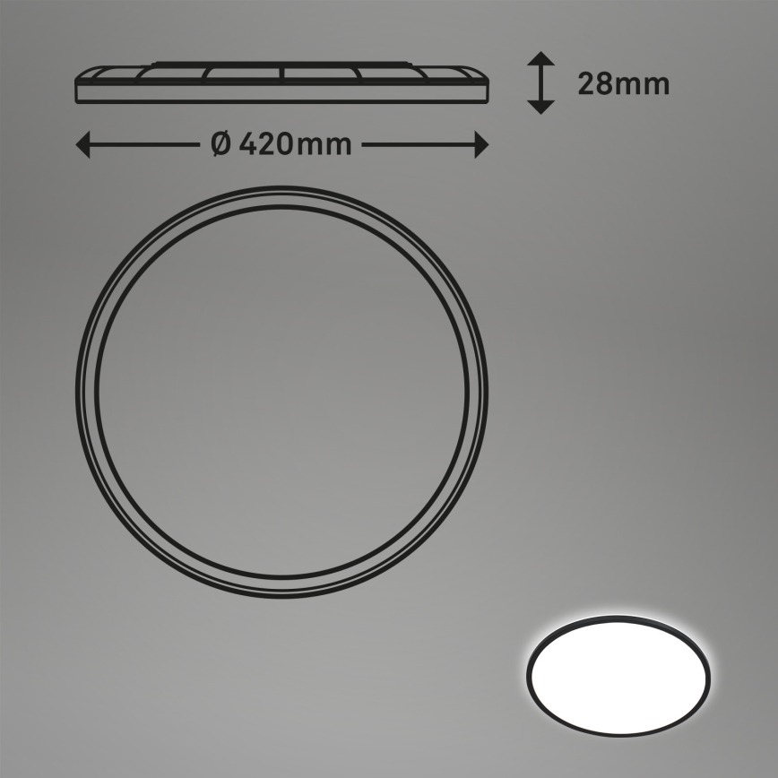 Briloner 7157-415 - LED loftlampe SLIM LED/22W/230V diameter 42 cm