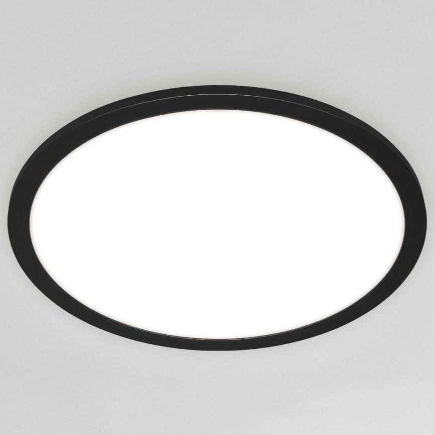 Briloner 7168-015 - LED loftlampe dæmpbar PIATTO LED/22W/230V 3000-6500K diameter 40 cm sort + fjernbetjening