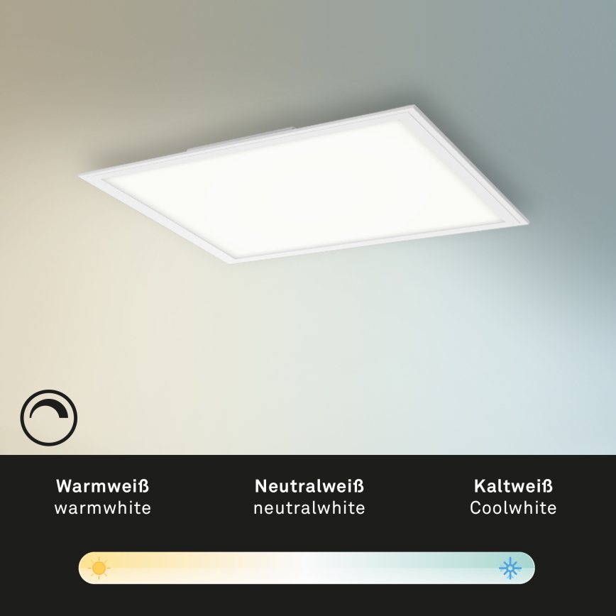 Briloner 7179-016 - LED dæmpbar loftlampe PIATTO LED/24W/230V 3000-6500K + fjernbetjening