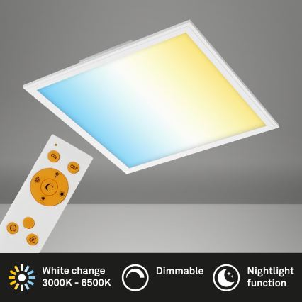 Briloner 7179-016 - LED dæmpbar loftlampe PIATTO LED/24W/230V 3000-6500K + fjernbetjening
