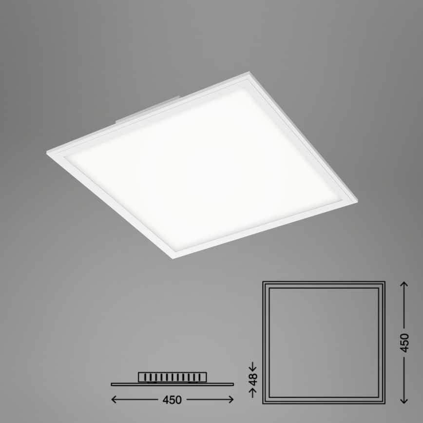 Briloner 7179-016 - LED dæmpbar loftlampe PIATTO LED/24W/230V 3000-6500K + fjernbetjening