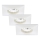 Briloner 7205-036 - SÆT 3x LED indbygningslampe til badeværelse ATTACH LED/5W/230V IP44 hvid