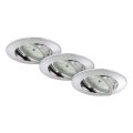 Briloner 7209-038 - SÆT 3x LED indbygningslampe til badeværelse LED/5W/230V IP23
