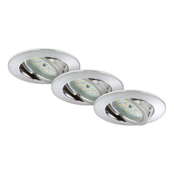 Briloner 7209-038 - SÆT 3x LED indbygningslampe til badeværelse LED/5W/230V IP23