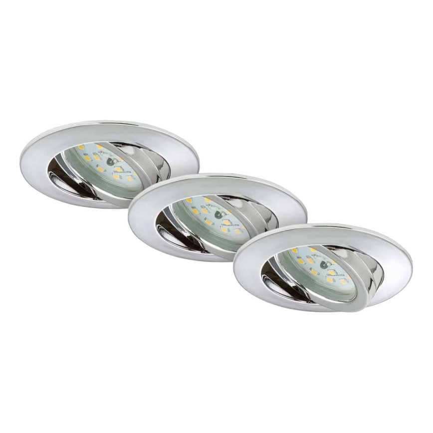 Briloner 7209-038 - SÆT 3x LED indbygningslampe til badeværelse LED/5W/230V IP23