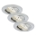 Briloner 7209-039 - Sæt med 3 LED-indbygningsspots til badeværelset ATTACH LED/5W/230V IP23 mat krom