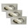 Briloner 7210-032 - SÆT 3x LED indbygningslampe til badeværelse ATTACH LED/5W/230V IP23 mat krom