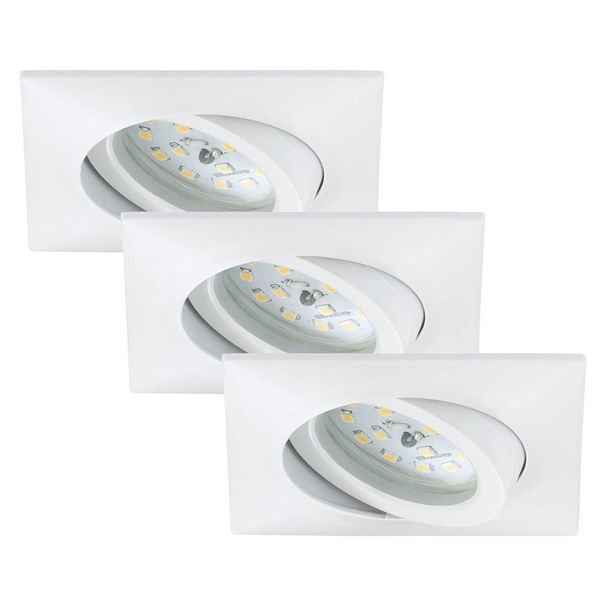 Briloner 7210-036 - SÆT 3x LED indbygningslampe til badeværelse ATTACH LED/5W/230V IP23 hvid