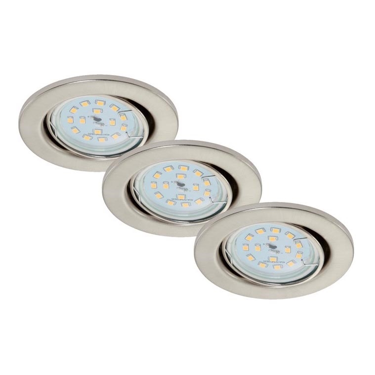 Briloner 7220-032 - 3x LED indbygningslampe til badeværelse FIT 1xGU10/5W/230V