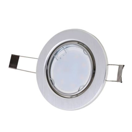 Briloner 7221-039 - SÆT 3x LED loftlampe til badeværelse 1xGU10/3W/230V IP23 sølvfarvet