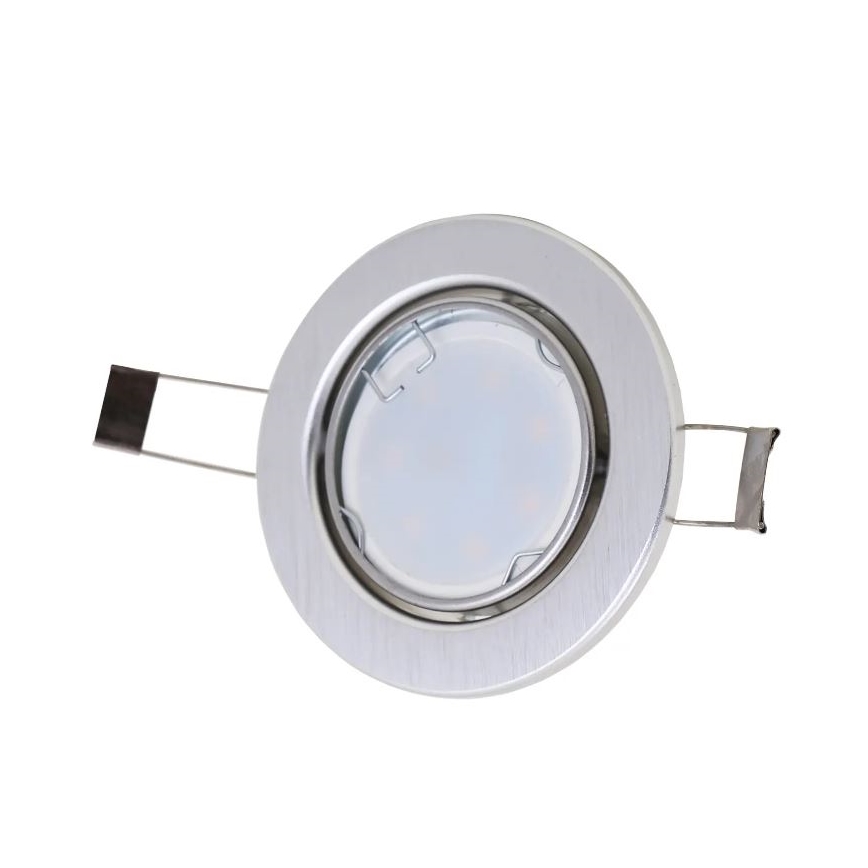 Briloner 7221-039 - SÆT 3x LED loftlampe til badeværelse 1xGU10/3W/230V IP23 sølvfarvet