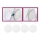 Briloner 7224-040 - 4x Diffusor til indbygningslamper diam. 69 mm