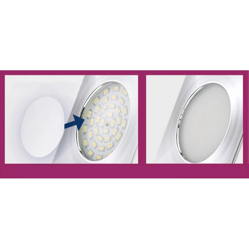 Briloner 7224-040 - 4x Diffusor til indbygningslamper diam. 69 mm
