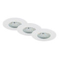 Briloner 7231-036 - SÆT 3x LED indbygningslampe til badeværelse dæmpbar LED/5,5W/230V IP44