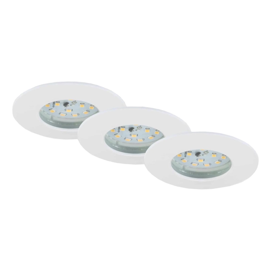 Briloner 7231-036 - SÆT 3x LED indbygningslampe til badeværelse dæmpbar LED/5,5W/230V IP44