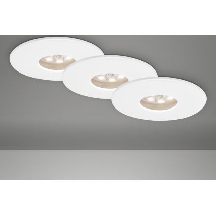 Briloner 7240-036 -SÆT 3x LED indbygningslampe til badeværelse ATTACH LED/1,8W/230V IP44 hvid
